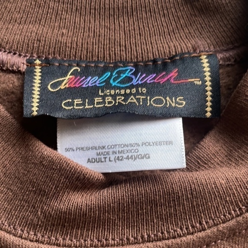 NWT Laurel Birch Moroccan mares brown sweatshirt size large - Picture 6 of 9
